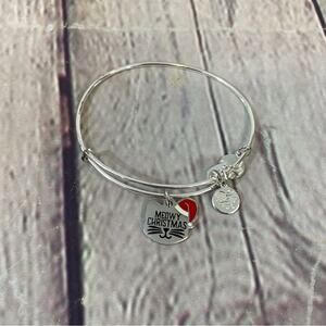 Alex and Ani Meowy Christmas Charm Bracelet